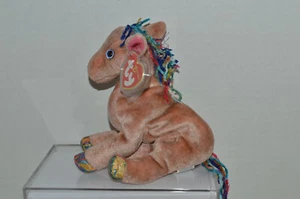 Ty Beanie Baby~#4324~Zodiac~Horse~Flat Hooves & Pink Ears~Good Heart Tag~BO - Picture 1 of 3