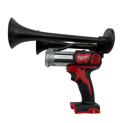 For Milwaukee 18V Drill Train Air Horn Dual Black Air Trumpets Double Loud BONUS - Image 1 of 4