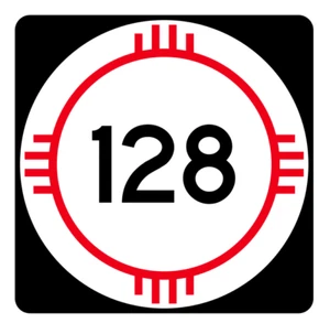 New Mexico State Road 128 Sticker R4147 Highway Sign Road Sign Decal - Picture 1 of 1
