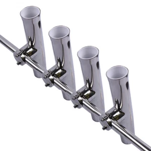 4X 316 Clamp Stainless Steel Marine Boat Fishing Rod Holder 7/8"-1"  Rail mount - Picture 1 of 5
