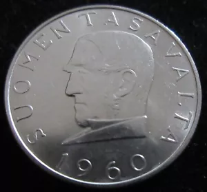 MDS FINLANDIA FINLANDIA 1000 MARKKAA 1960 "100 años MARKKAA - SNELLMAN" PLATA #PS - Imagen 1 de 2