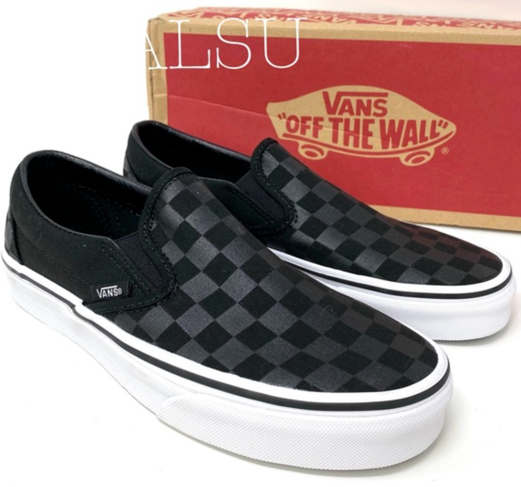 black checkered vans womens