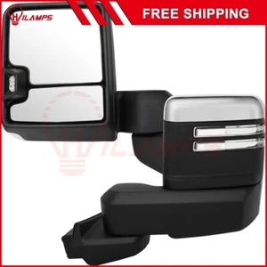 Power Heated Tow Mirrors +Turn Signal Temp Sensor For 19-23 Chevy Silverado 1500 - Imagen 1 de 8