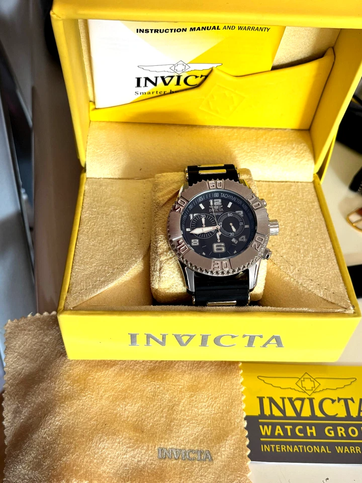 NUEVO RELOJ INVICTA 6708 SEASPIDER SUIZO DE CUARZO PARA HOMBRE 100 m C/R 504 D CALIBRE 316L Foto 1 de 4