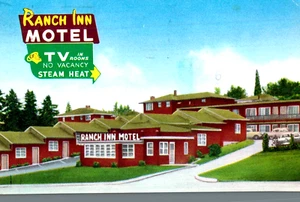 VIntage Postcard-Ranch Inn Motel, Portland, OR - Picture 1 of 2