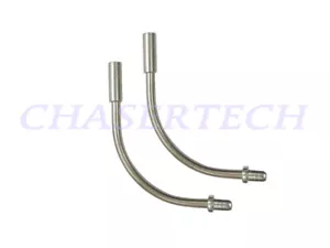 MTB Road BMX Bike V-Brake Stainless Cable Noodle Guide 90 Degree Silver 1 Pair - Picture 1 of 1