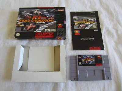 F1 Pole Position (SNES) Super Nintendo CIB Complete Box Ubisoft 1993 RARE - Image 1 of 4