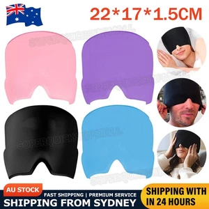 Migraine Relief Hat Cold Therapy Headache Pain Relief Cap Reuse Ice Pack AU - Picture 1 of 13