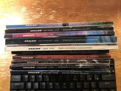 Analog Science Fiction & Fact 1998 10 Issue Magazine Lot FREE SHIPPING - Image 1 of 4