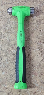 Snap On HBBD16 16 盎司 Dead Blow Ball 锤绿色二手 #2 — 第 1/4 张图片