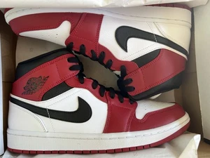 Air Jordan 1 Mid Gym Red Black White US 8.5/EU 42 - Bild 1 von 5