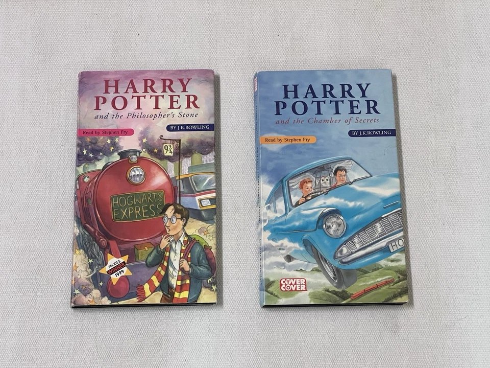 Harry Potter 1 and 2 Audiobooks by Cover To Cover in Full 15 CD Format, as Shown - Image 1 of 4