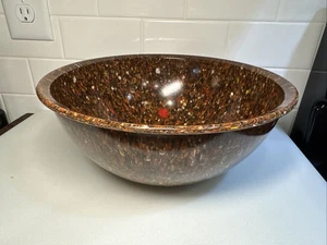 "De colección MCM 11,5"" Brookpark Confeti Salpicaduras Melamina Mezclador Cuenco Marrón Multicolor" - Imagen 1 de 8