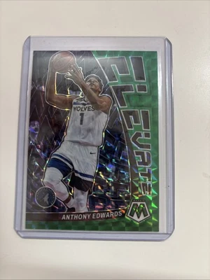 2022-23 Panini Mosaic - Elevate Anthony Edwards #5 Green Mosaic Prizm - Image 1 of 2