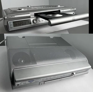 Sony Mega Bass Under Cabinet ICF-CD543RM AM/FM CD Clock Radio TESTATO E FUNZIONANTE - Foto 1 di 20