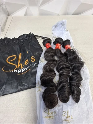 Paquetes de cabello virgen peruano 24,26,26 pulgadas Shes Happy Hair  Foto 1 de 4