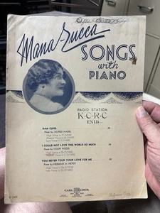 C 1930s KCRC Radio / Enid Oklahoma Sheet Music MANA ZUCCA ‘Love This World’ - Picture 1 of 2