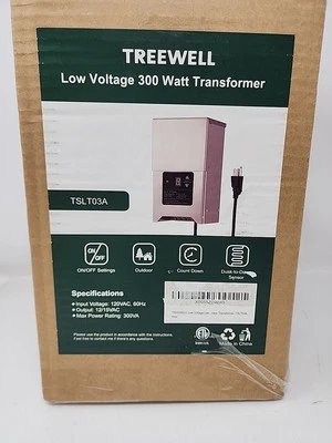300W Low Voltage Landscape Transformer, Outdoor Landscape Lighting Transforme... - Image 1 of 4
