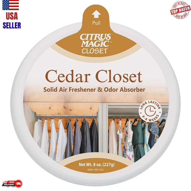 Ambientador sólido Citrus Magic Cedar Closet con aceite de cedro natural 8 ozs nuevo Foto 1 de 4