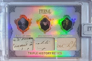 2024 Eternal Albert Einstein Charles Darwin Isaac Newton #RELICS SILVER /50 Holo - Picture 1 of 6