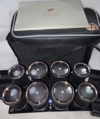 T3 Volumizing Hot Rollers LUXE Curler Set of 8 1.75" 1.5” Curlers Hair Style  - Image 1 of 4
