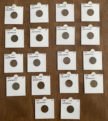 1940-1948 US LINCOLN WHEAT PENNY LOT (18) -LAMINATION ERRORS?-PLEASE READ-ESTATE - Image 1 of 4