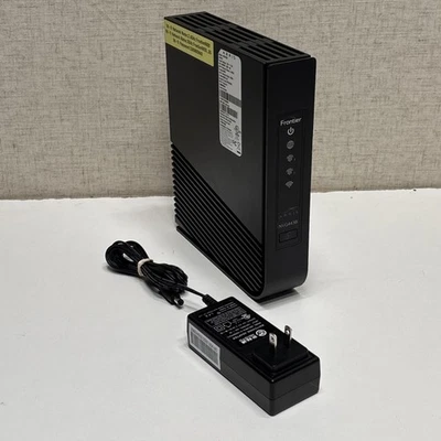 Módem router ARRIS Frontier NVG443B doble banda Wi-Fi DSL con adaptador de corriente funcionando Foto 1 de 4