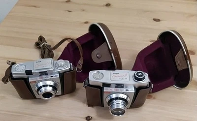 KODAK COLORSNAP 35 and Model 2 -  Film CAMERA + LEATHER CASES  - Image 1 of 4