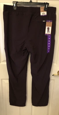 Calça feminina Eddie Bauer forrada de lã marrom tamanho 14 nova com etiquetas - Imagem 1 de 4