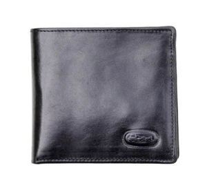 UNBOXED - NEW Hansson Luxury Colorado Italian Black Leather Wallet RRP £24.99 - Picture 1 of 2