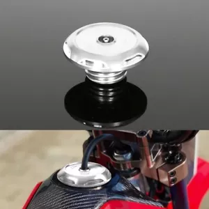 Silver 3D Carving Fuel Tank Gas Cap Cover For Honda CRF110F CRF125F 2019-2024 - Picture 1 of 12