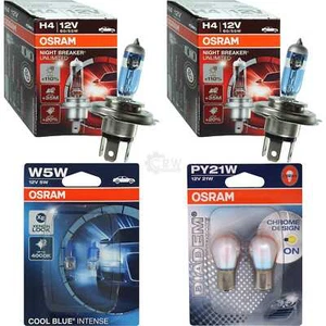 2x OSRAM NIGHT BREAKER UNLIMITED H4 Diadem Chrome PY21W COOL BLUE INTENSE W5W - Bild 1 von 12