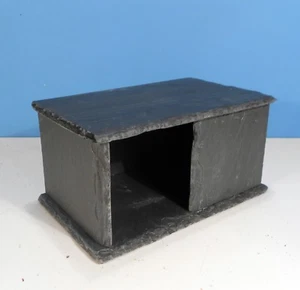 Aquarium Höhle Unterstand Schiefer Stein Felsen Versteck Ornament für Buntbarsche Aquarium - Bild 1 von 10