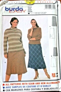 Burda 8747 Wool/Denim Skirt Sewing Pattern A-line Skirt Miss & Plus 18~30 Uncut - Picture 1 of 2