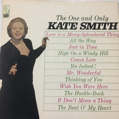 The One and Only Kate Smith Vinyl LP Record PK 6057 - Image 1 of 4