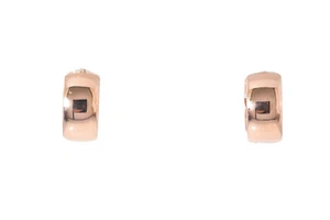 Chris Aire Amber Hue Huggie 14k 585 Rose Gold Earrings - Picture 1 of 3