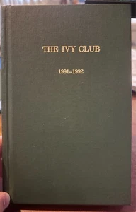 Ivy Club Catalogue 1992 - Princeton Eating Club - VERY RARE - Picture 1 of 8