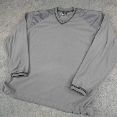 Vintage Nike Jacket Mens Large Gray Golf Pullover Fleece Sweater Therma Fit Y2K - Image 1 of 4