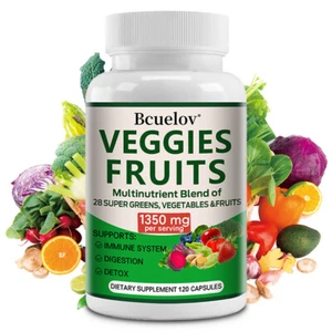Frutta Verdura Miscela Multinutriente di 28 Super Verdi, Verdura e Frutta - Foto 1 di 15