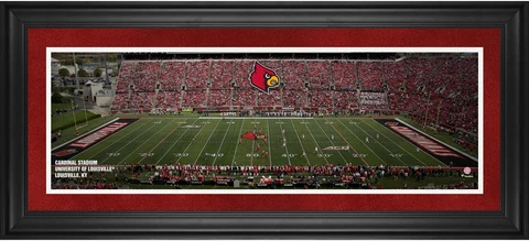 Louisville Cardinals Framed 10x30 Cardinal Stadium Panoramic Photo Cover