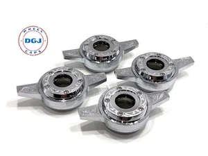 Engraved Zenith 2 Bar Locking Cut Chrome Lowrider Wire Wheel Knock-Off Spinners - Bild 1 von 3