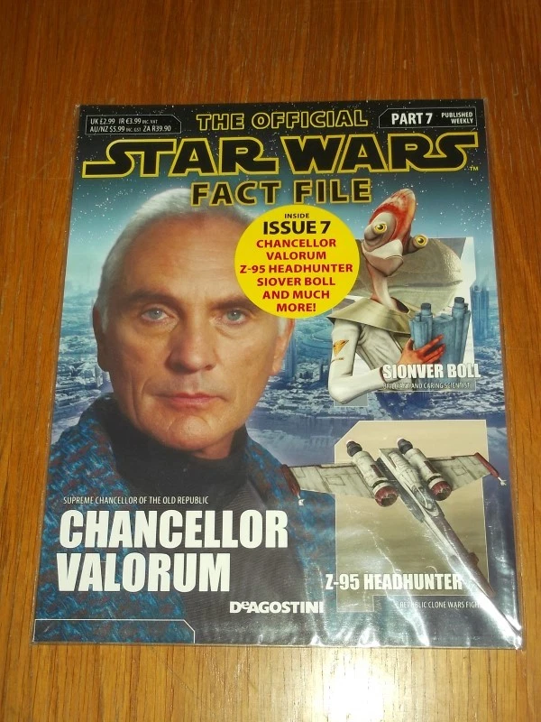 STAR WARS OFFICIAL FACT FILE PART 7 UK MAGAZINE CHANCELLOR VALORUM SIONVER BOLL - Bild 1 von 1