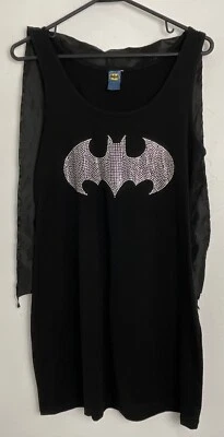 BATMAN Mujer Halloween Disfraz Lentejuelas Vestido Talla Med. Foto 1 de 4