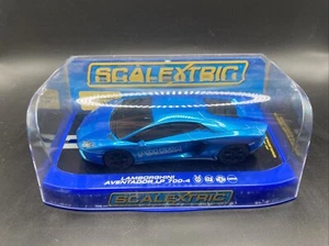 Rare Scalextric Lamborghini POLIZIA Aventador C3264 Limited Edition - Picture 1 of 2