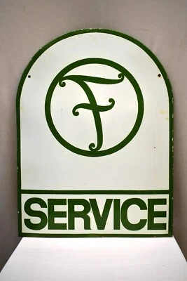 Vintage Force Motors Double Sided Porcelain Enamel Service Sign 24x18 Automobile - Image 1 of 4