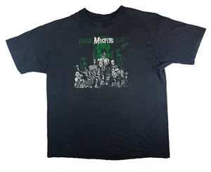 1983 MISFITS Earth A.D. Original Vintage Distressed Black T-Shirt, XL - Picture 1 of 9