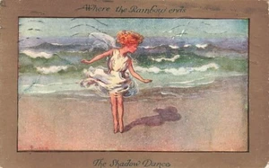 1922 SYBIL BARHAM The Shadow Dance RAINBOW ENDS Series 1218 postcard - Picture 1 of 2
