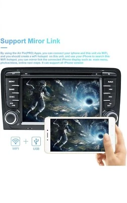 Autoradio Lettore Multimediale Per Audi A3 S3 RS3 Android 10 Octa Core 4GB/64GB - Immagine 1 di 4