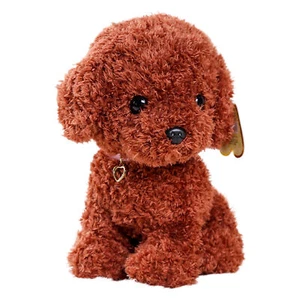 Dog Plush Doll Cute Teddy Dog Stuffed Animal Doll 25cm Dog Plushie Toy Gift - Picture 1 of 8