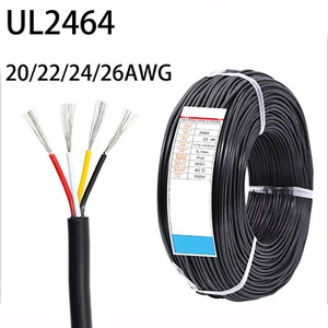 2/3/4 Core UL 2464 Signal Control Flexible Softkabel Netzkabel 26/24/22/20AWG  - Picture 1 of 11